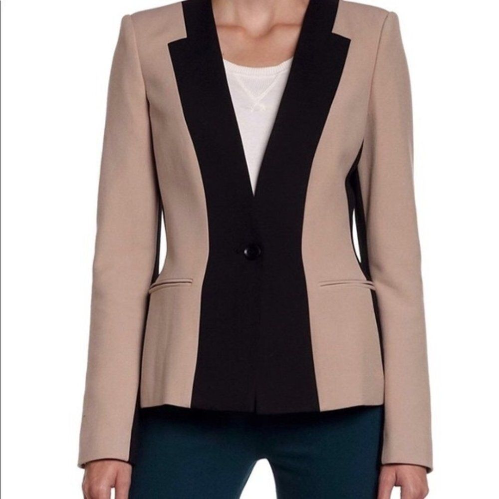 Bcbgmaxazria Rowe Color Block Blazer Size Xs